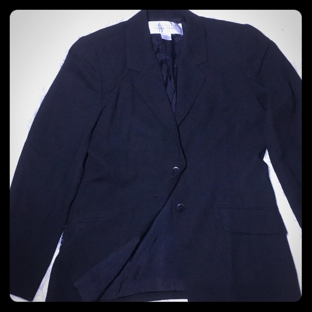 VINTAGE ELLEN TRACY WOOL OVERSIZED BLAZER